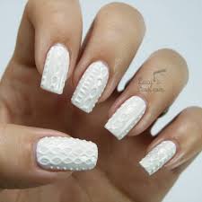 White Jumper Nails With Bio Seaweed Gel Cable Knit Nail Art Lucy S Stash Sweater Nails Nail Art Winter Nail Art