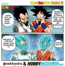 Dbz Dragon Ball Super La Barbe De Vegeta Et Sangoku Superguerrier Super Saiyan Humour Drole Image Drole Manga Images Droles