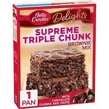 Weiterführende links zu &quot;betty crocker fudge brownie mix&quot;. Betty Crocker Supreme Triple Chunk Brownie Mix 17 8oz Target