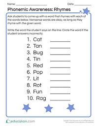 Words that can be grouped . Rhyming Worksheets Free Printables Education Com