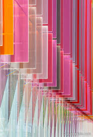 Coloured Glass Fins Of Oxford University Biochemistry Building Colored Glass Architecture Facade Architecture