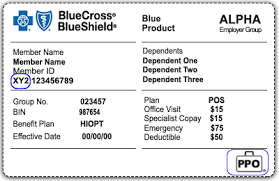 Insurance cards are a part of this demographic information. Identifying Bluecard Members