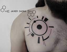 hydrogen atom geometric synthesis tattoo tatuajes black art ink inked tatus tattoolife tattooforlife tattootime cooltattoo tattoo magazin tattoo studio