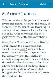 Zodiac Season Aries Taurus Compatibility Taurus Aries