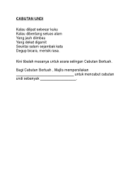 Look through examples of cabut translation in sentences, listen to pronunciation and learn grammar. Teks Cabut Undi Doc