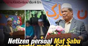 When we look back at mat sabu's political career, one thing that stood out is his unwillingness to sacrifice on his principles. Netizen Persoal Mat Sabu Sertai Majlis Syiah Minda Rakyat