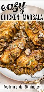 Easy Chicken Marsala Marsala Chicken Recipes Chicken Dishes Recipes Easy Chicken Recipes