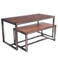 2 Piece Raw Steel Nesting Table Nesting Table Display Nesting Tables Raw Steel Table
