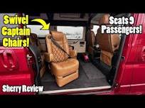 Quick-Release Swivel Seats! NEW 9 Passenger LUXURY Road Trip Van | Sherry Review