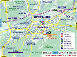 Karte Von Kaiserslautern Stadt In Deutschland Rheinland Pfalz Welt Atlas De