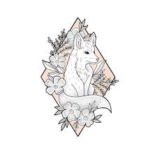 Another Wild Floof Foxes Are So Cute To Draw What Animal Should I Do Next Botanicalillustra Wildflower Tattoo Fox Tattoo Design Art Sketchbook