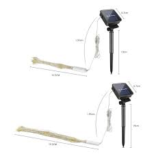 Solar powered led christmas lights/christmas tree. Diy Fireworks Solar String Lights For Garden Decoration Bouquet Led String Christmas Festive Fairy Lights Outdoor Solar Lamps Easynightlight Com
