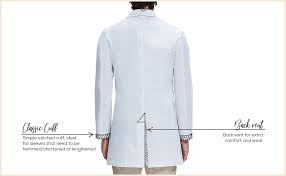 Dr James Unisex Lab Coat Tailored Fit Multiple Pockets 35 Inch Length