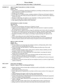 The law sector is very much competitive, but rewarding. Regulatory Counsel Resume Samples Velvet Jobs