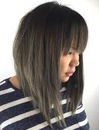 Extra Long Straight Bangs Long Bob Haircuts Long Bob With Bangs Bob Haircut With Bangs