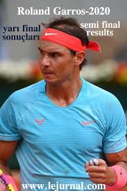 Roland Garros 2020 Rafael Nadal Yari Final Semi Final 2020 Atletizm Tenis Spor