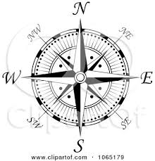 Black And White Compass Cartoon Clipart Compass Face 4 Royalty Free Vector Illustration By Seamartini Graphics 1066290 Nautical Compass Tattoo Compass Tattoo Compass Rose Tattoo