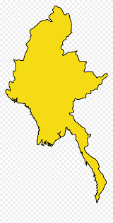 Fully editable outline map of myanmar. Myanmar Map Png Clipart 5804462 Pinclipart