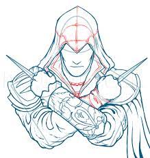 Hey guys back once again bringing you a 3rd assassin's creed drawing video this time of ezio auditore from assassin's creed brotherhood, hope you enjoy and. How To Draw Ezio Assassins Creed Ezio Step By Step Drawing Guide By Kingtutorial Dragoart Com