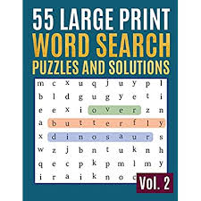 Word find puzzles for seniors. Buy 55 Large Print Word Search Puzzles And Solutions Seek And Circle Word Searches To Challenge Your Brain Find Words For Adults Seniors Paperback Large Print April 10 2019 Online In Oman 1093489073