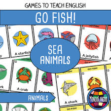 There are many variations of it, the rules here describe how it works on this website. Card Game To Teach English Esl Go Fish About Sea Animals By Mondolinguo