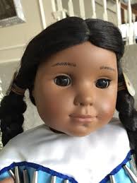 American Girl Doll KAYA Brown Eyes Black Hair Native American Braids