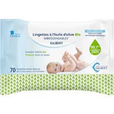 Lingettes Huile D Olive Bio X70 De Laboratoires Gilbert Cosmetiques Aubert