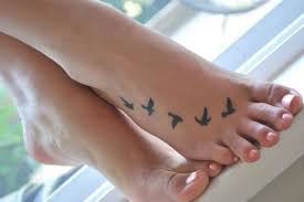 02 Birds Foot Tattoo Styleoholic Cute Foot Tattoos Foot Tattoos Small Foot Tattoos