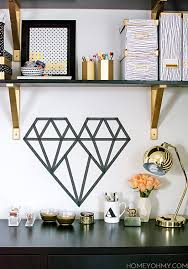 Just a quick post today to share a super simple christmas decorating project and to let you see the tiny bit of progress in case you were unaware, washi tape is decorative japanese tape that crafters are completely obsessed with. Diy Washi Tape Geometric Heart Homey Oh My