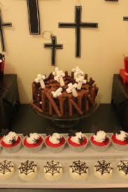 Black And Red Halloween Dessert Table Halloween Dessert Table Halloween Desserts Halloween Dessert Contest