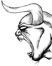 Easy To Draw Demons Google Search Dark Art Drawings Scary Drawings Creepy Drawings