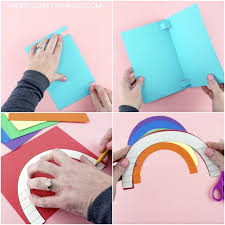 Make sure that at the tip of the wing you stop, skip a little space and then draw the. How To Make An Easy Pop Up Rainbow Card I Heart Crafty Things