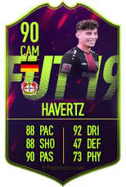 Supporters will get a glimpse of attacking stars werner and havertz in lampard's fearsome new attack. Kai Havertz Fifa 19 Rating Card Price