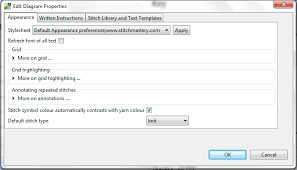 Editing Diagram Properties Stitchmastery