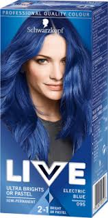 Using gloves apply product to give your hair full coverage, massage from root to tips. 090 Cosmic Blue Hair Dye By Live