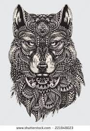 La première fois que vous méditez sur le mandala, il suffit de 5 minutes et augmentez progressivement jusqu'à 15 minutes au fur et à mesure que vous acquérez de l'expérience. Design Tattoo Animals Photos Et Images De Stock Loup Mandala Coloriage Animaux Coloriage Zen Animaux