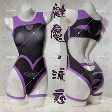 Japanese Anime Succubus Cosplay Costume Women Summer Swimsuit Anime  Charming Devil Perspective High Fork Sexy Bodysuit - AliExpress