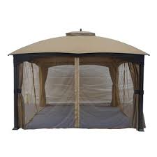 Allen Roth Collection Name Taupe Gazebo Insect Net Gazebo Insect Netting Wicker
