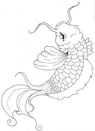 Japanese Koi Funny And Coloring Pages On Pinterest Within Koi Fish Coloring Pages Koi Fish Drawing Fish Coloring Page Fish Outline