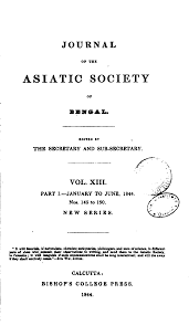 Journal of the Asiatic Society of Bengal
