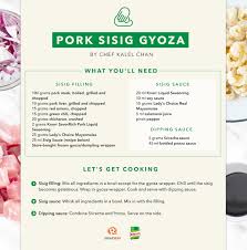 Pork Sisig Gyoza Pork Sisig Gyoza Garlic Fried Chicken