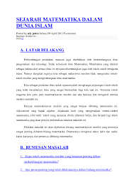 Abu bakar muhammad ibn zaka riyya. Doc Sejarah Matematika Dalam Dunia Islam Andi Nenometa Academia Edu