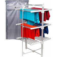 Dry cleaner motorized clothes rack Homefront Electric Heated Clothes Horse Airer Dryer Rack With Free Cover Hsd Online