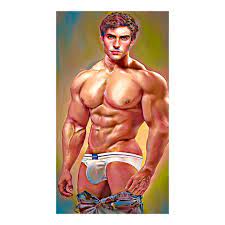 Gay Art Male Body Fitness Hunk Homoerotic Artmale Beauty - Etsy