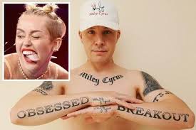 Wow, this relationship is really going 0 to 100. Fan Says His 29 Miley Cyrus Tattoos Are Stopping Him Getting A Girlfriend Hull Live