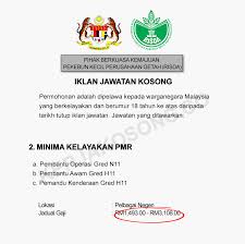 Pemandu, perbendaharaan bersetuju supaya pemandu kepada pegawai pengurusan tertinggi jusa b dan ke atas serta setaraf adalah layak membuat tuntutan perjalanan dari 1.1.1. Jawatan Kosong Risda Ambilan Jawatan Kosong Malaysia Facebook