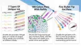Type of packaging to be used depends on the form and chemical composition of the drug. Amazon Com 360 Pack Gel Pens Set Shuttle Art 180 Colors Gel Pen Set Plus 180 Color Refills Perfect For Adult Coloring Books Doodling Drawing Art Markers Office Products