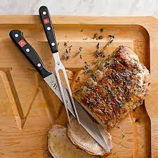 This set includes one carving knife and one carving fork. Wusthof Gourmet 2 Piece Carving Knife Set Williams Sonoma