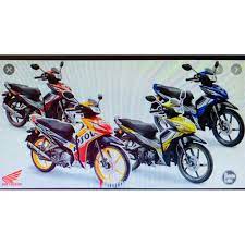 *short review* honda dash 125 repsol 2019 + top speed test подробнее. Honda Dash 125 Body Cover Set Oe Yellow Red Repsol Blue Shopee Malaysia