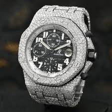 Montre Audemars Piguet 42mm Audemars Piguet Offshore Black Iced Montre Homme Bijoux Medusa